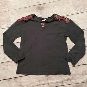 ZARA Girls Soft Collection Gray Long Sleeves Pullover Top 6